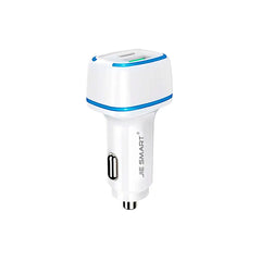 JIE SMART cargador auto turbo power blanco o negro