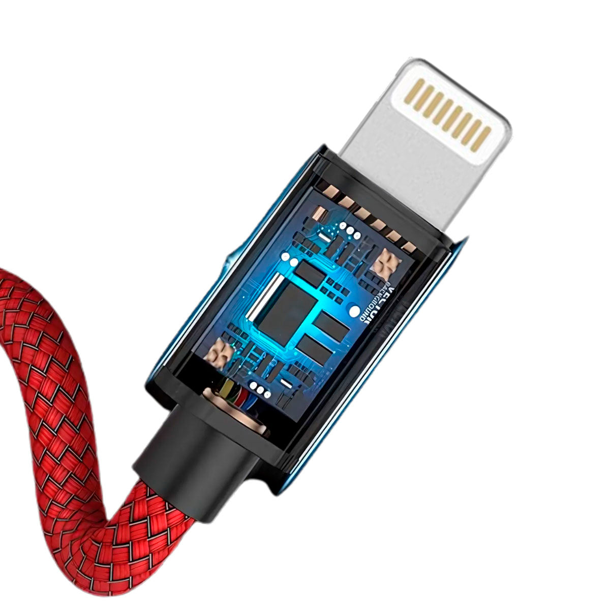 JIE SMART Cable de Datos 3A Lighting a USB varios colores 1.8m