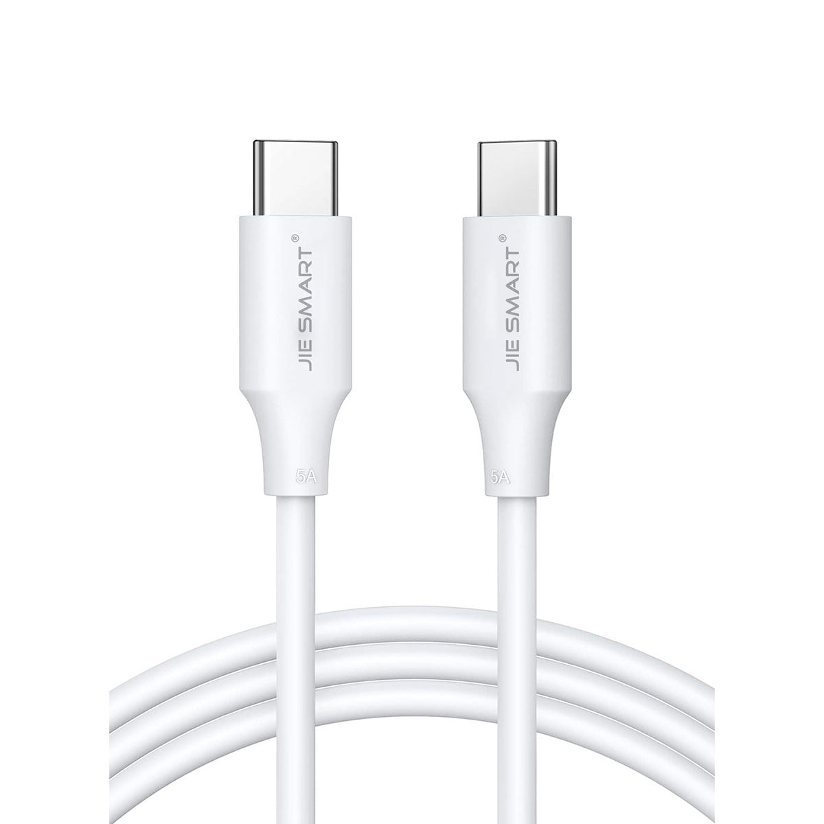 JIE SMART Cable de Datos tipo C a tipo C 1m 20W blanco