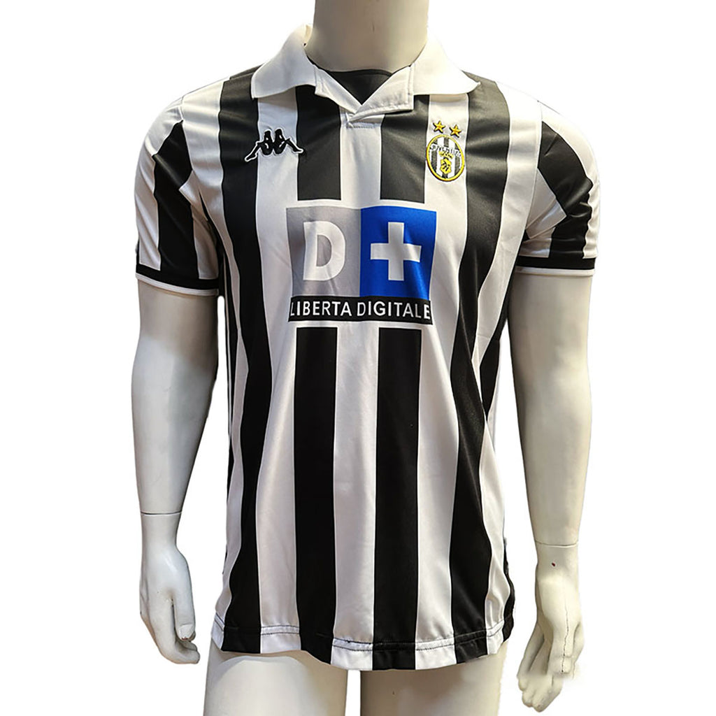 Jersey Kappa Retro Juventus Negro Blanca Manga Corta L