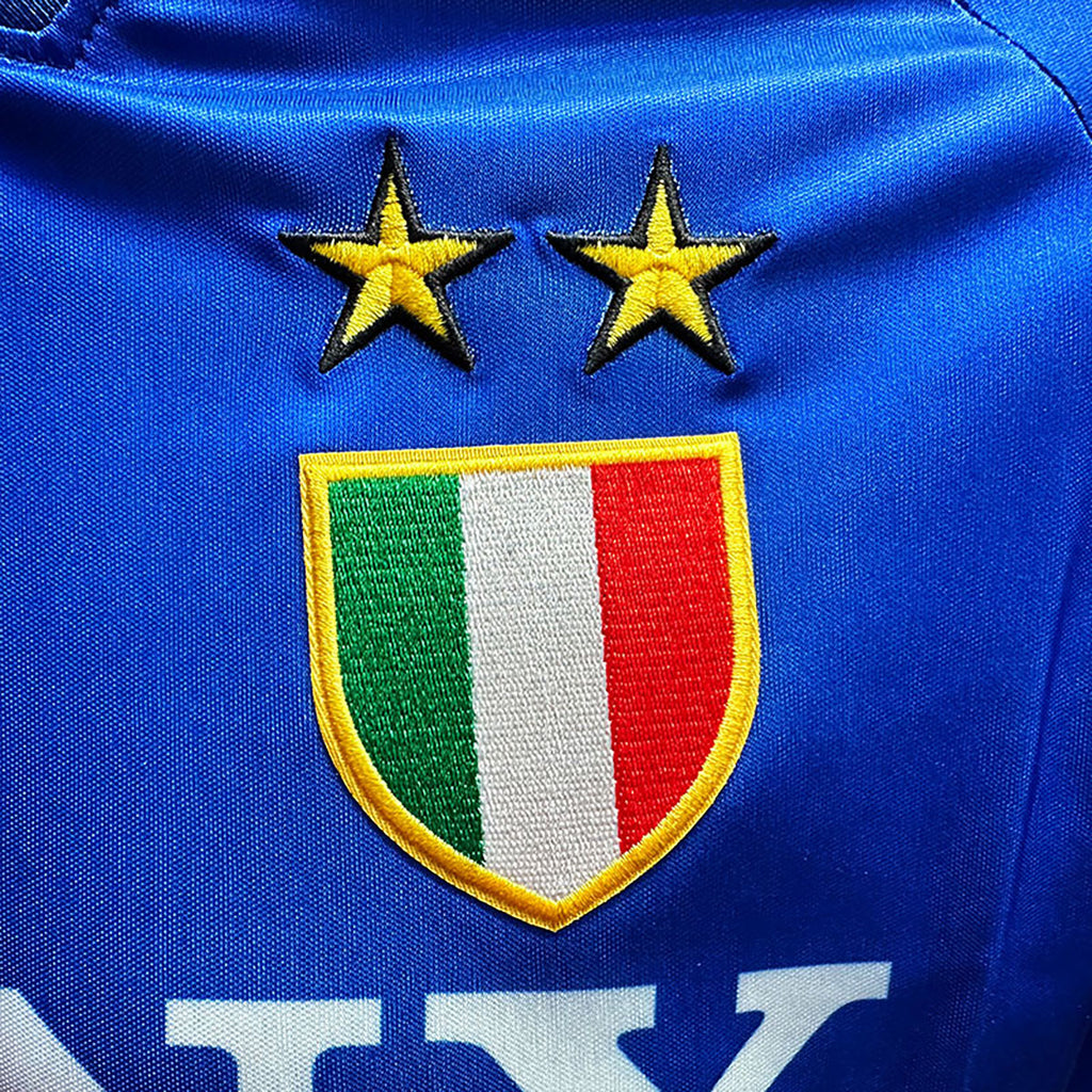 Jersey Kappa Retro Juventus Azul Rey Manga Corta M