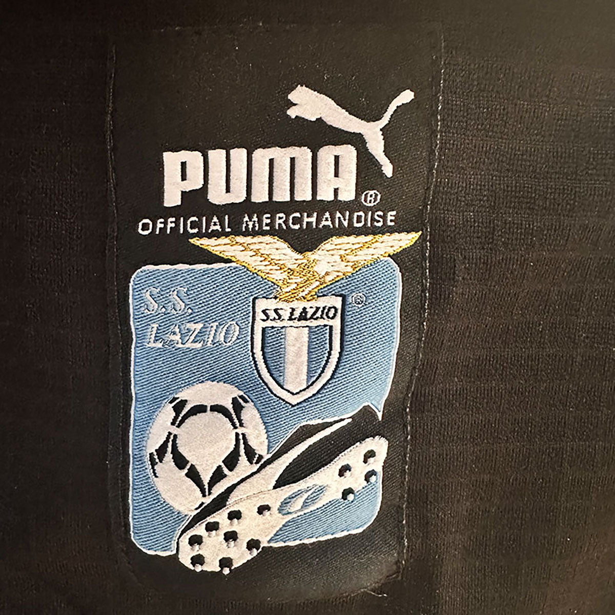Jersey Puma Retro Lazio Negra Azul Manga Corta XL