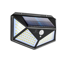 Lampara Solar Sensor De Movimiento 100leds Ele-gate - Negro