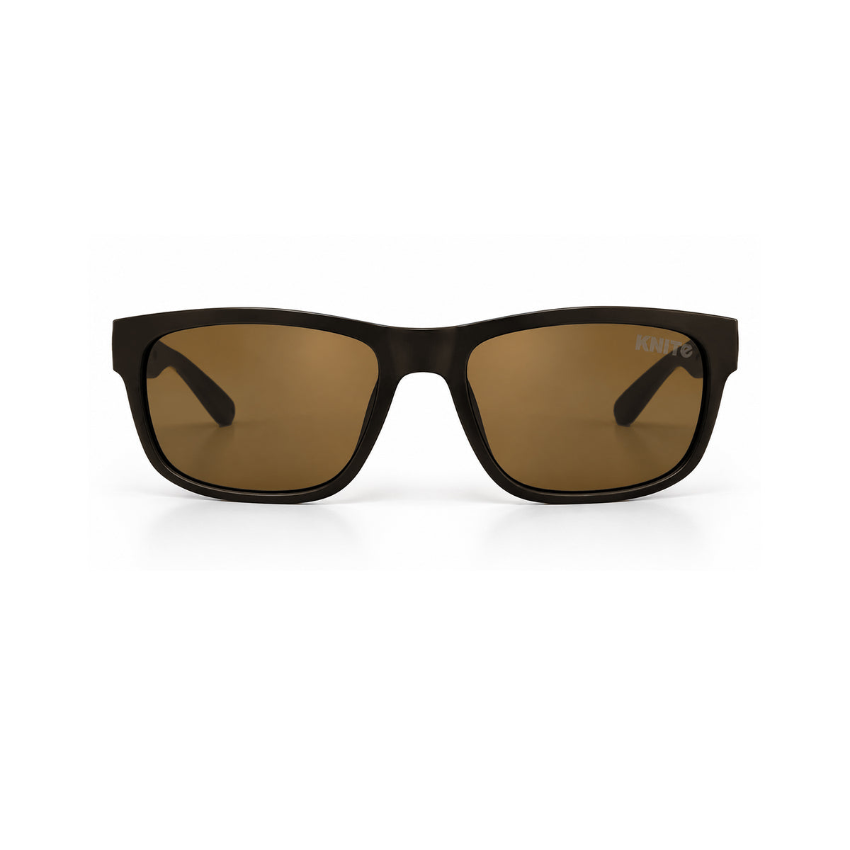 Lentes De Sol KNITE Hombre Armazon Negro Mica Cafe