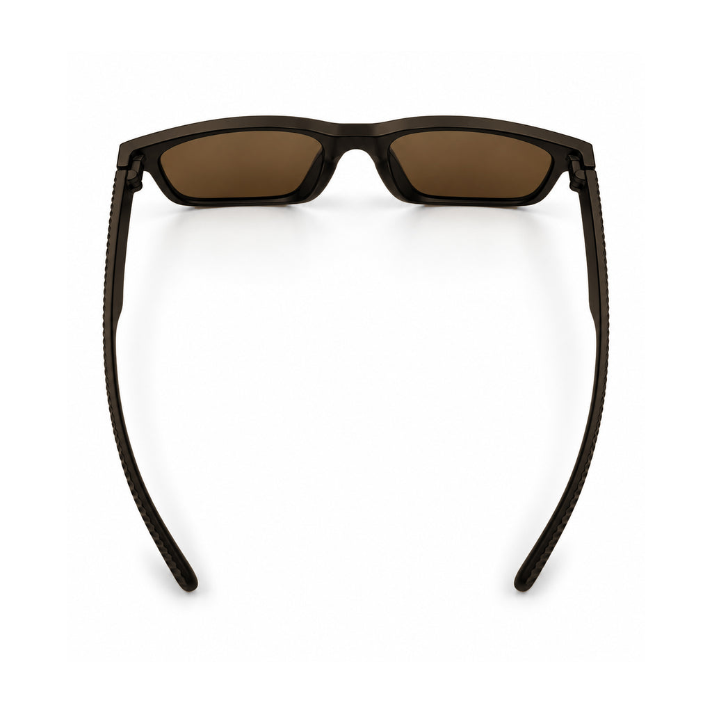 Lentes De Sol KNITE Hombre Armazon Negro Mica Cafe