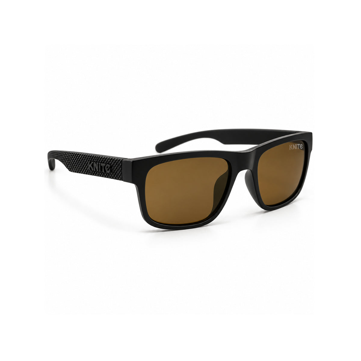 Lentes De Sol KNITE Hombre Negro Mica Cafe Fashion