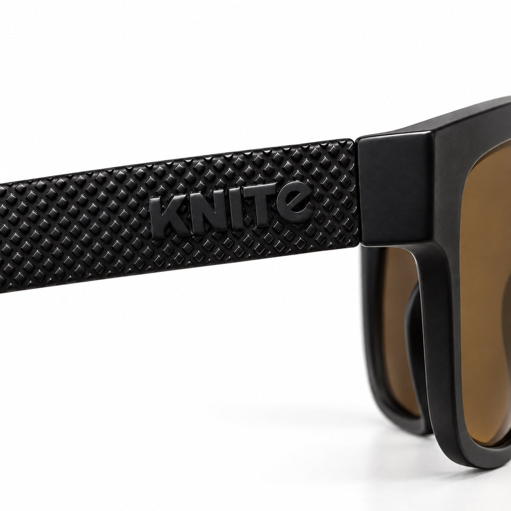 Lentes De Sol KNITE Hombre Negro Mica Cafe Fashion