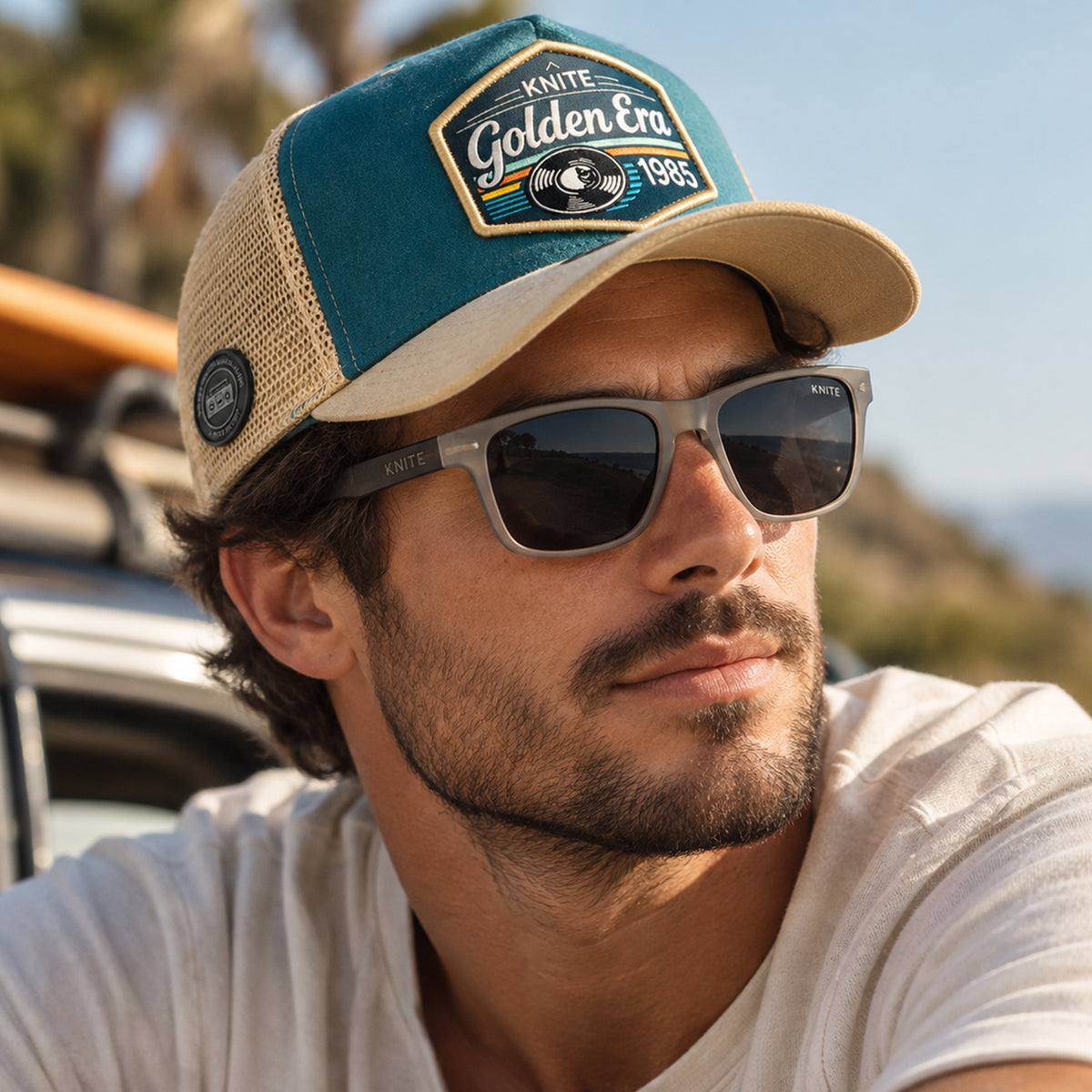 Lentes de Sol KNITE Hombre Armazon Transparente Gris