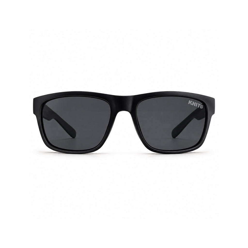 Lentes De Sol Knite Hombre Negro Mica Oscura