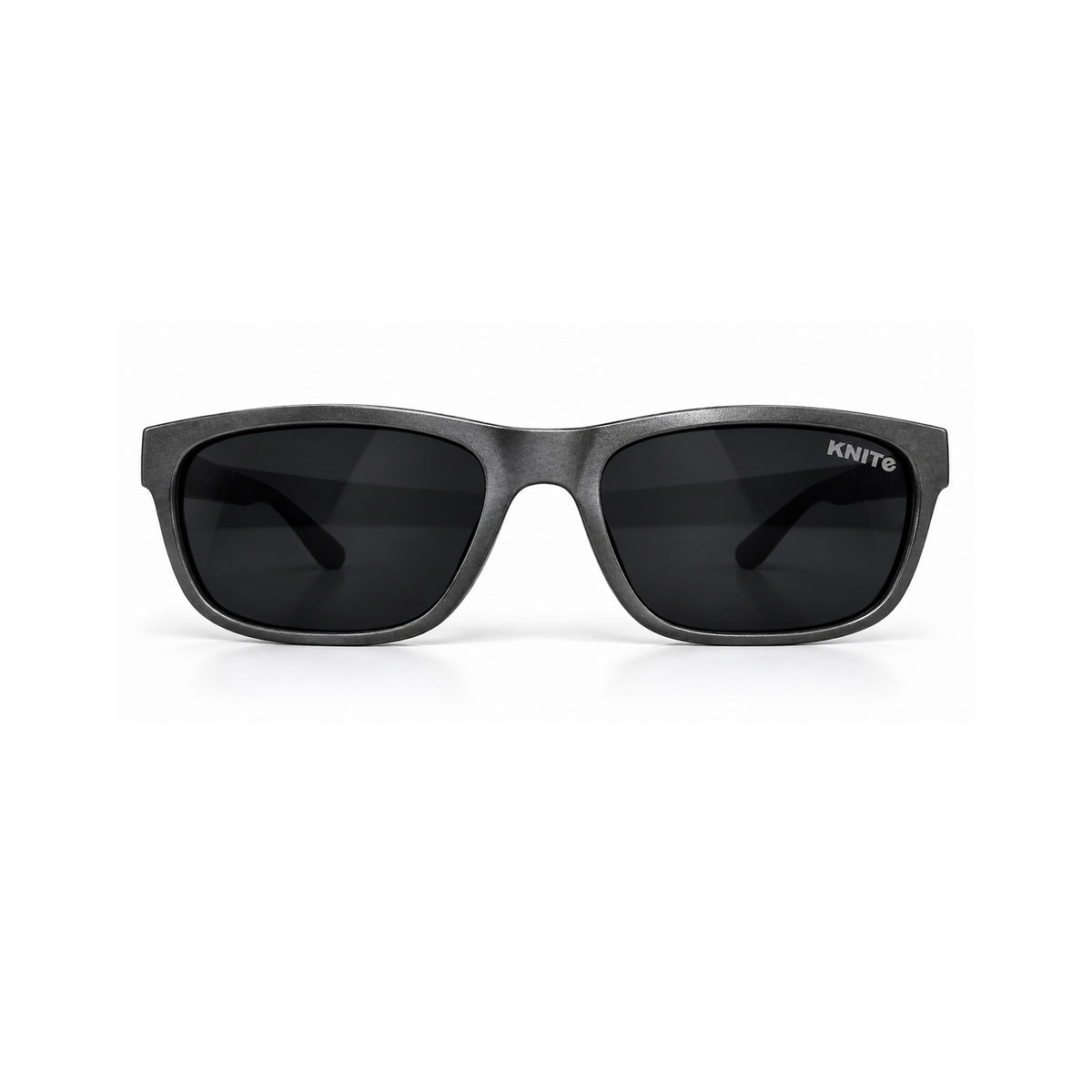Lentes De Sol KNITE Hombre Armazon Plata Mica Negra