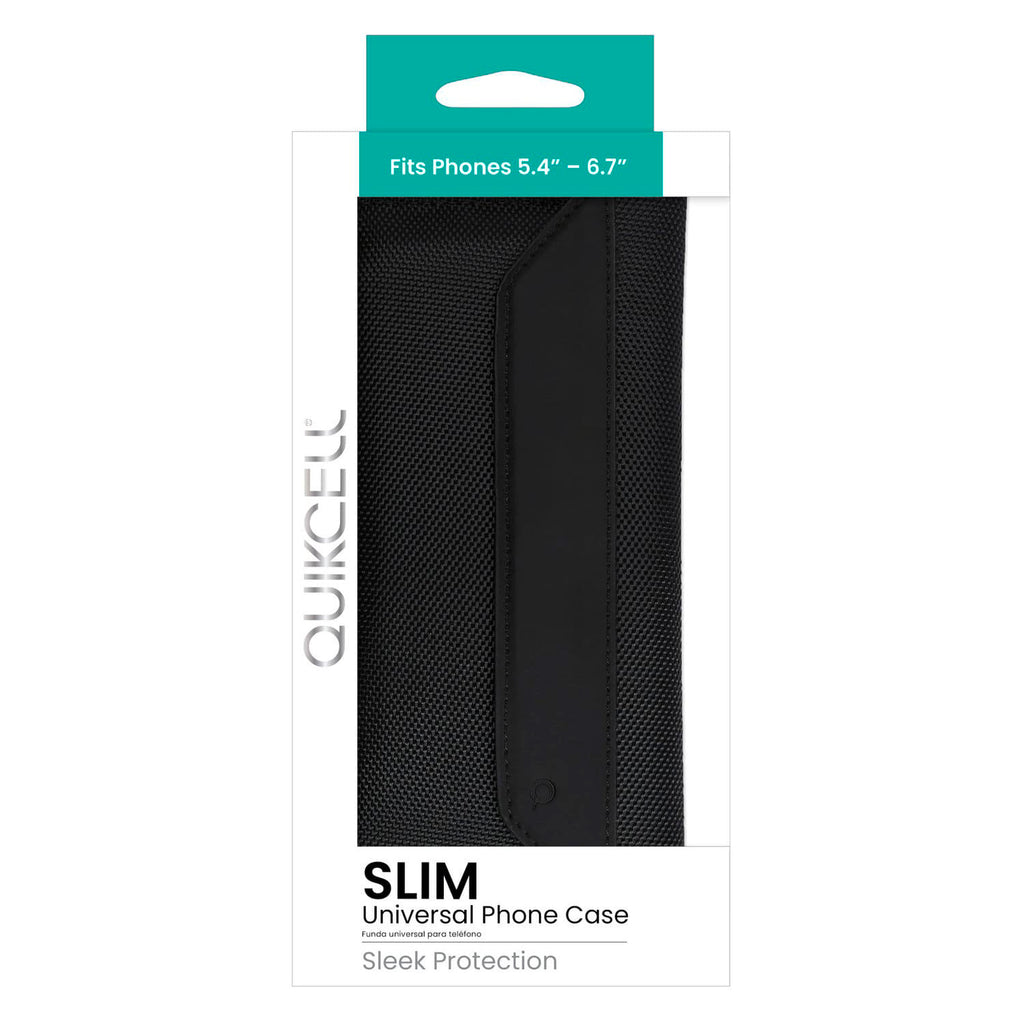 Funda Pouch Para Celular Quikcell Cinturon Clip 6.7 Negra