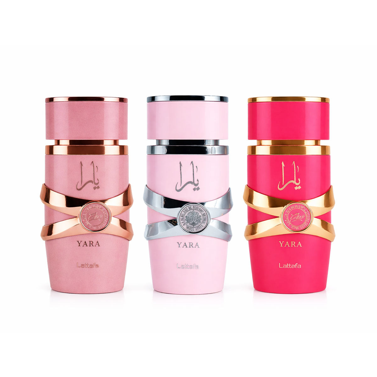 Kit 3 Perfumes Lattafa Yara Mujer Elixir Candy Dulce