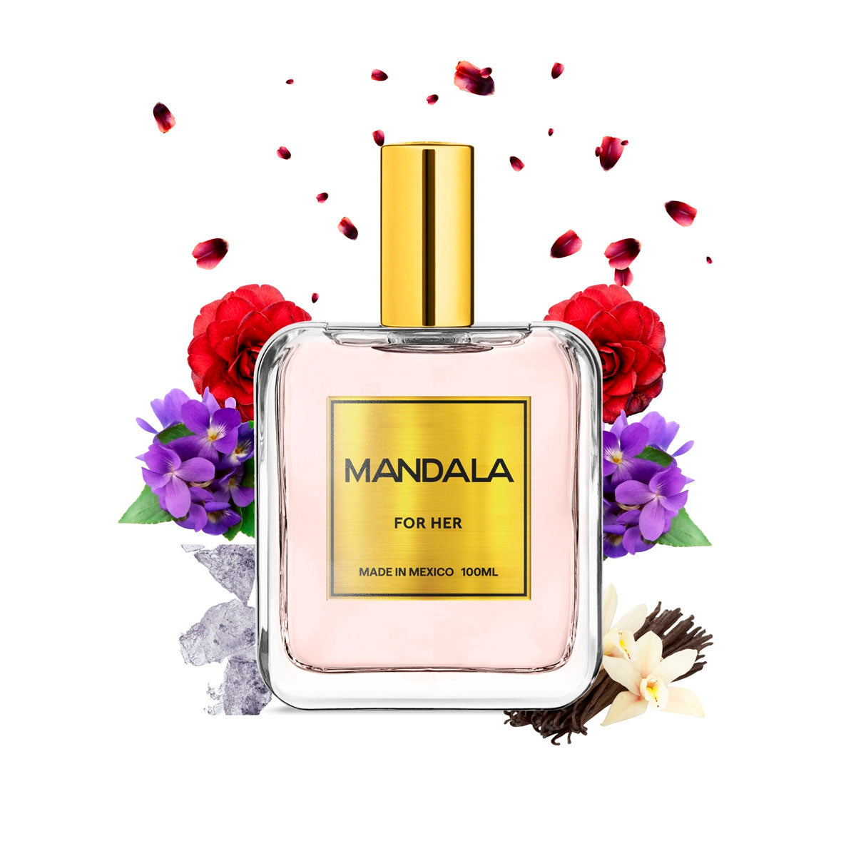 Perfume Mujer Mandala Bloom Essence Rosa Concentrado 100ml