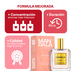 Perfume Mujer Mandala Modern Essence Frambuesa 100ml