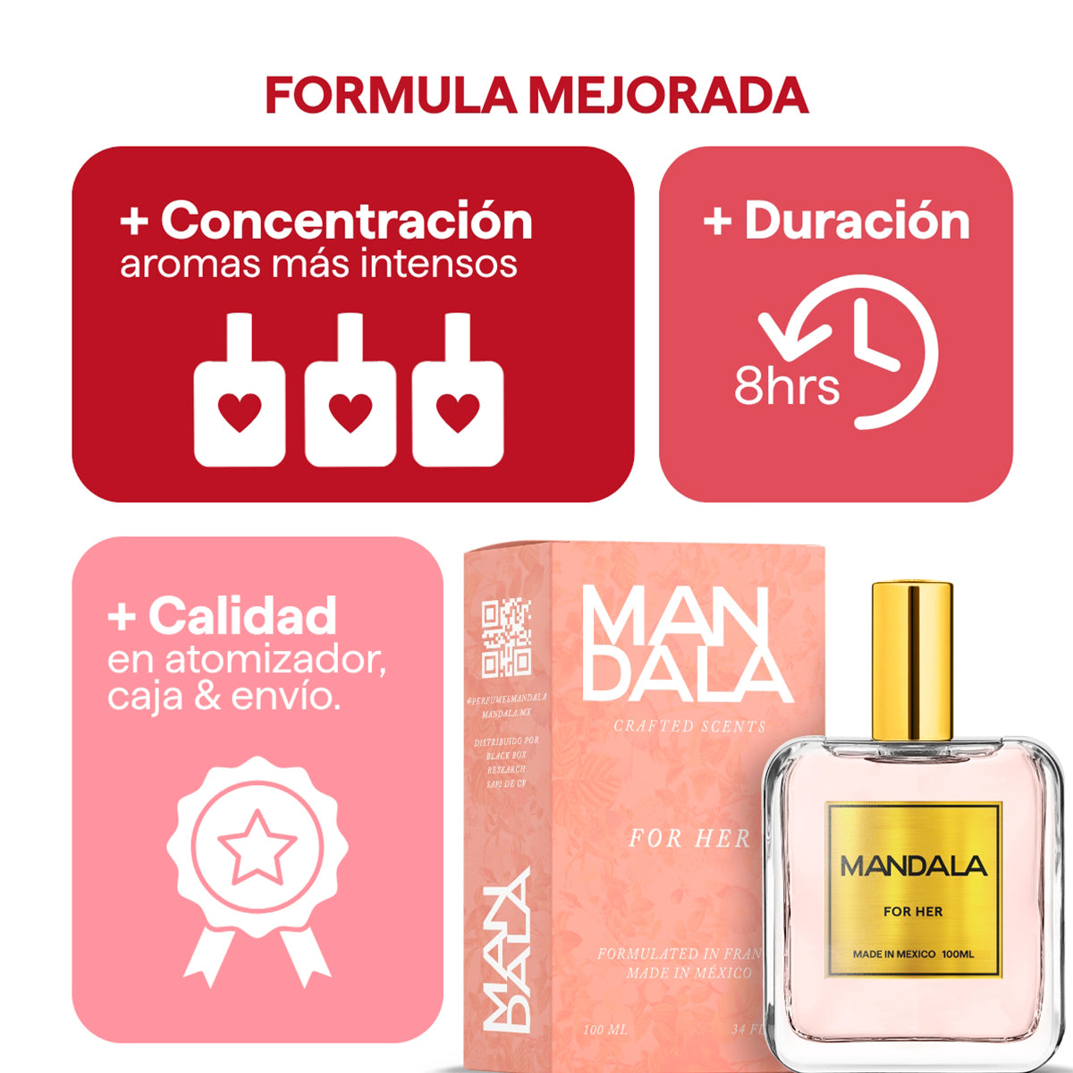 Perfume Mujer Mandala Essence of Bliss Vainilla 100ml
