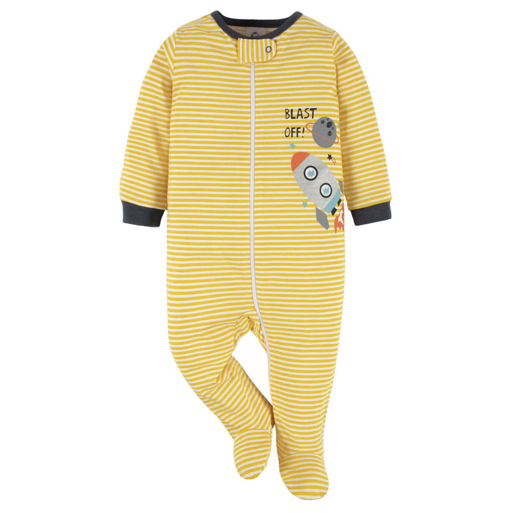 Mameluco Gerber Pack 2 Algodón Suave Bebé ropa dormir-3-6M