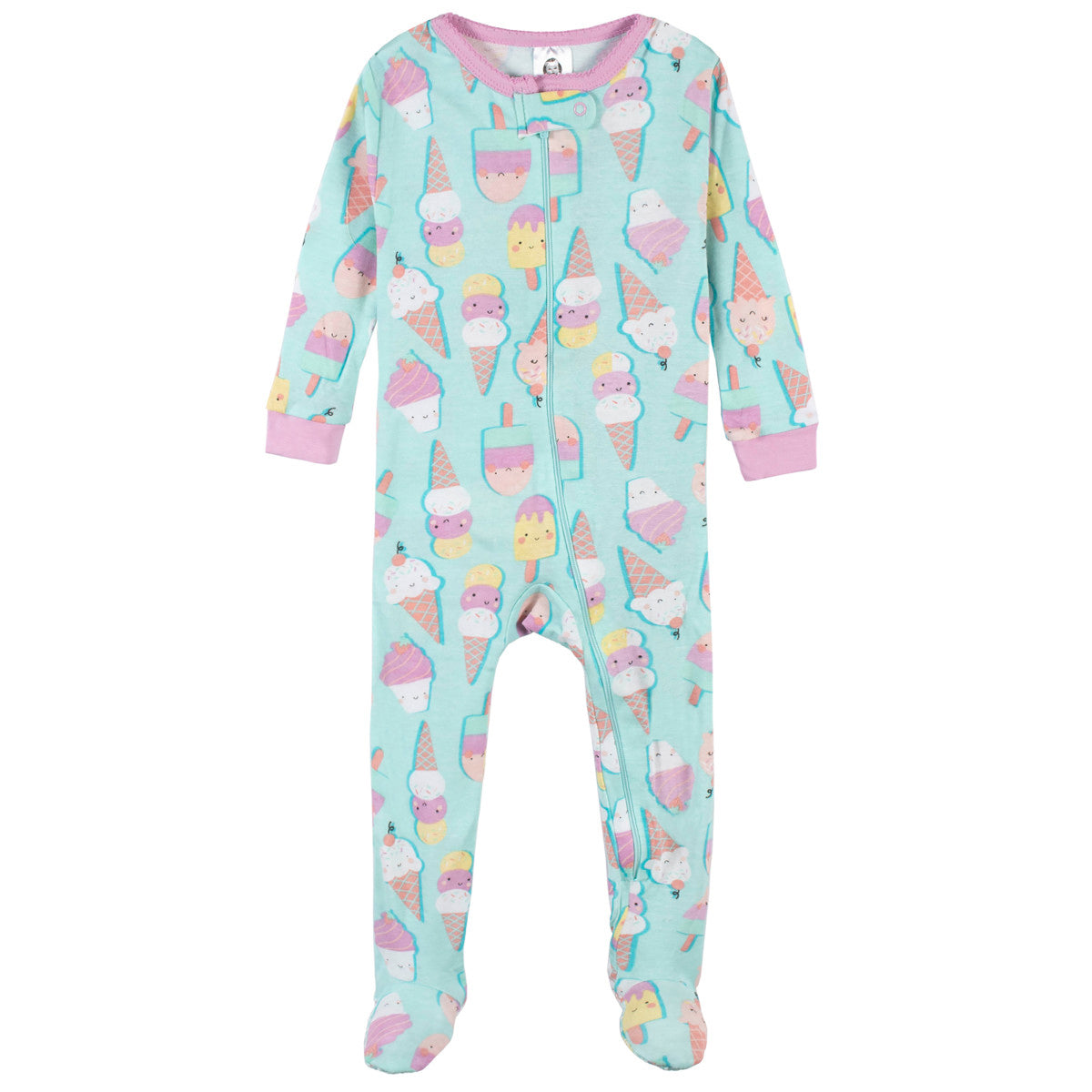 Mameluco Gerber Pack 2 Algodón Con Pies Ropa Dormir Bebé-12M