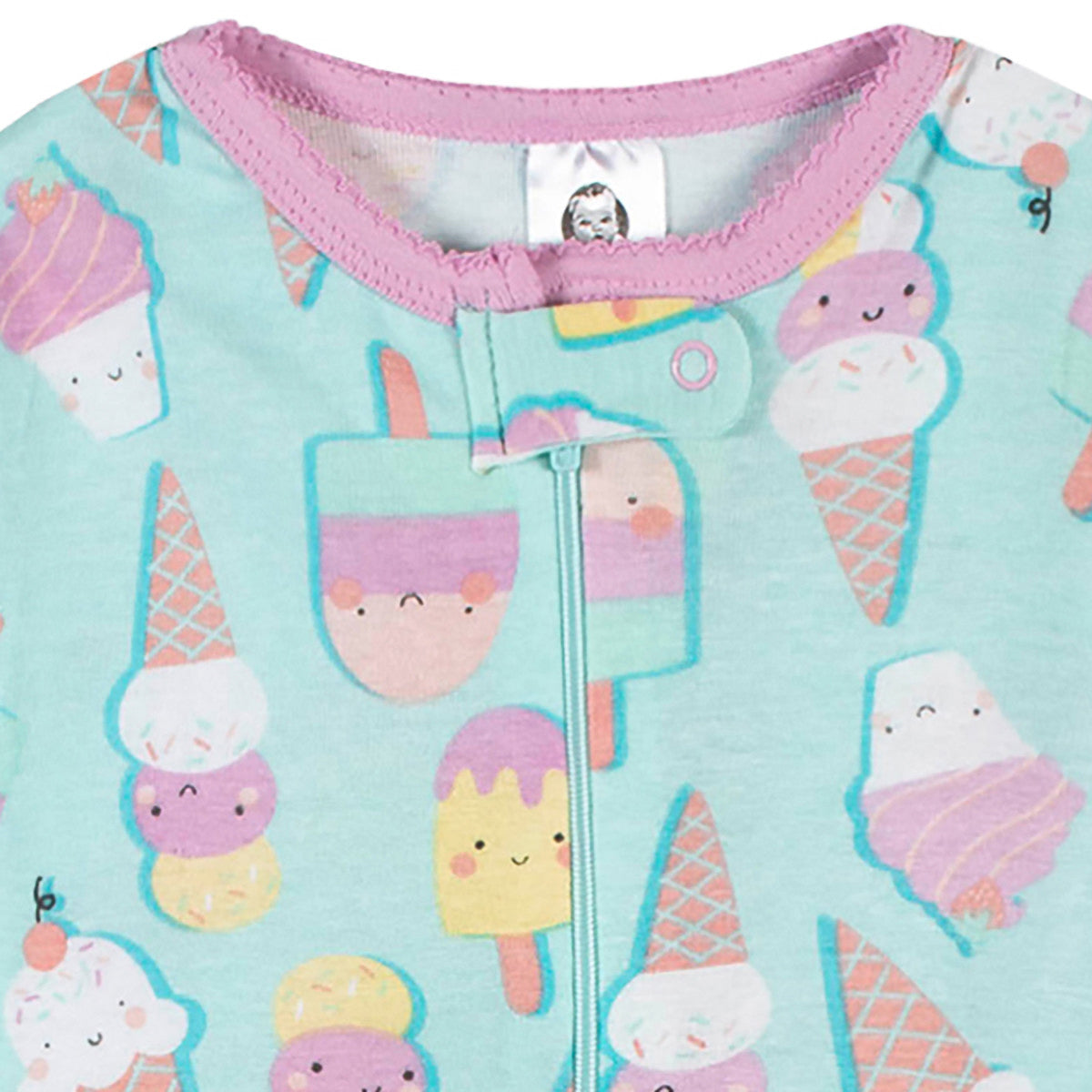 Mameluco Gerber Pack 2 Algodón Con Pies Ropa Dormir Bebé-24M