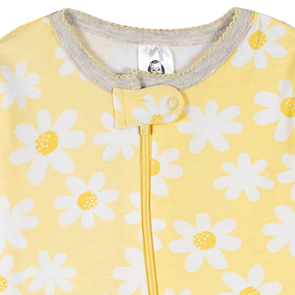 Mameluco Gerber Pack 2 Algodón Con Pies Ropa Dormir Bebé-18M