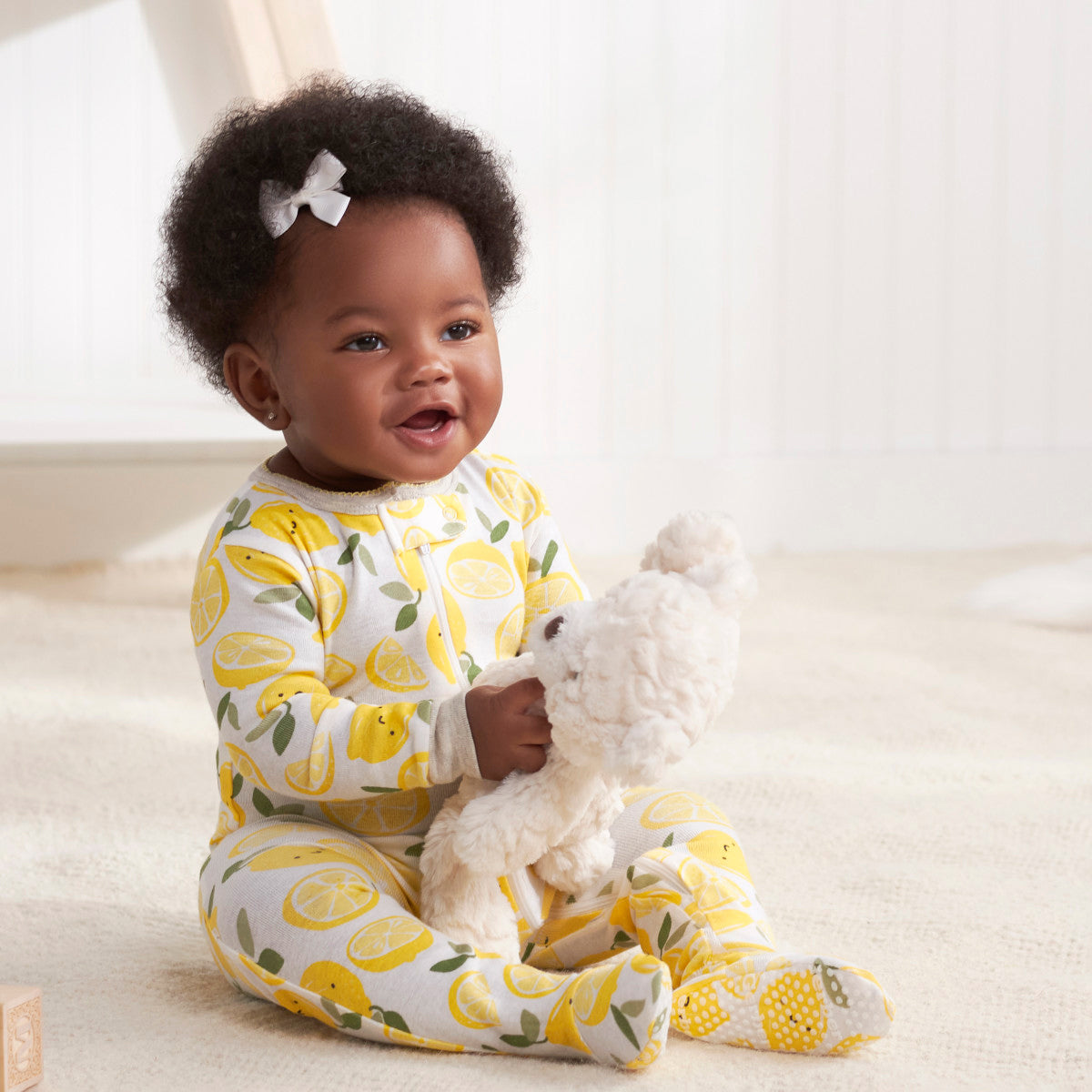 Mameluco Gerber Pack 2 Algodón Con Pies Ropa Dormir Bebé-12M