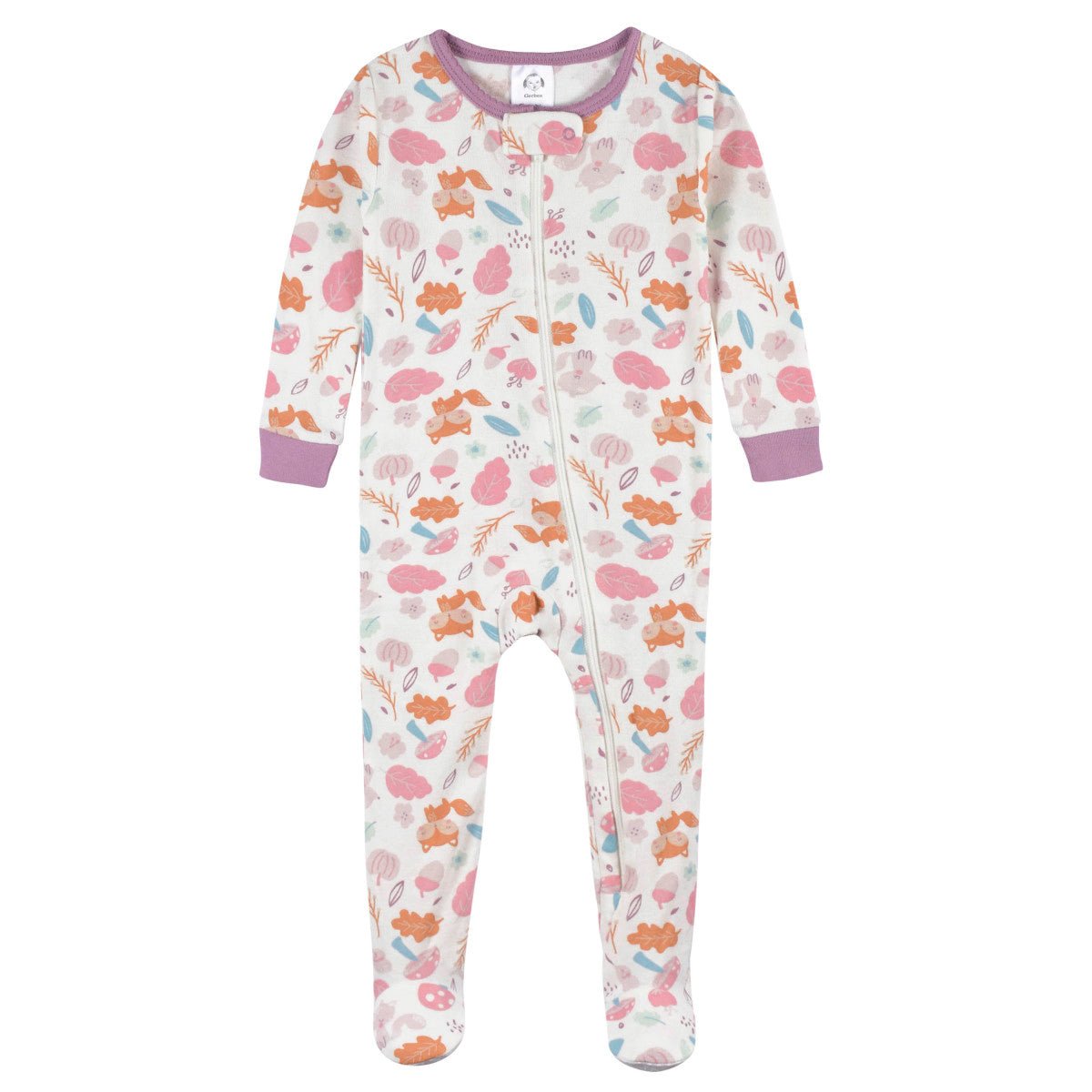 Mameluco Gerber Pack 2 Algodón Rosa Pies Bebé Niña Dormir-0-3M