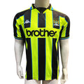 Jersey Kappa Retro Manchester City Verde Limon Manga Corta M