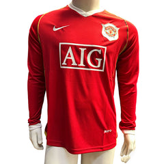 Jersey Nike Manchester Roja Manga Larga Thai Retro Hombre