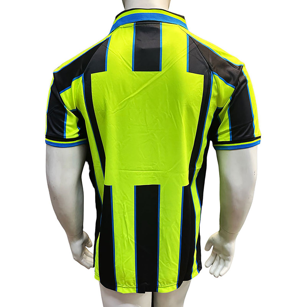 Jersey Kappa Retro Manchester City Verde Limon Manga Corta M