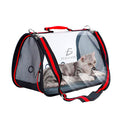 Transportadora Elegate Bolsa Mascota Arco Perro Gato Viaje Mediano Rojo