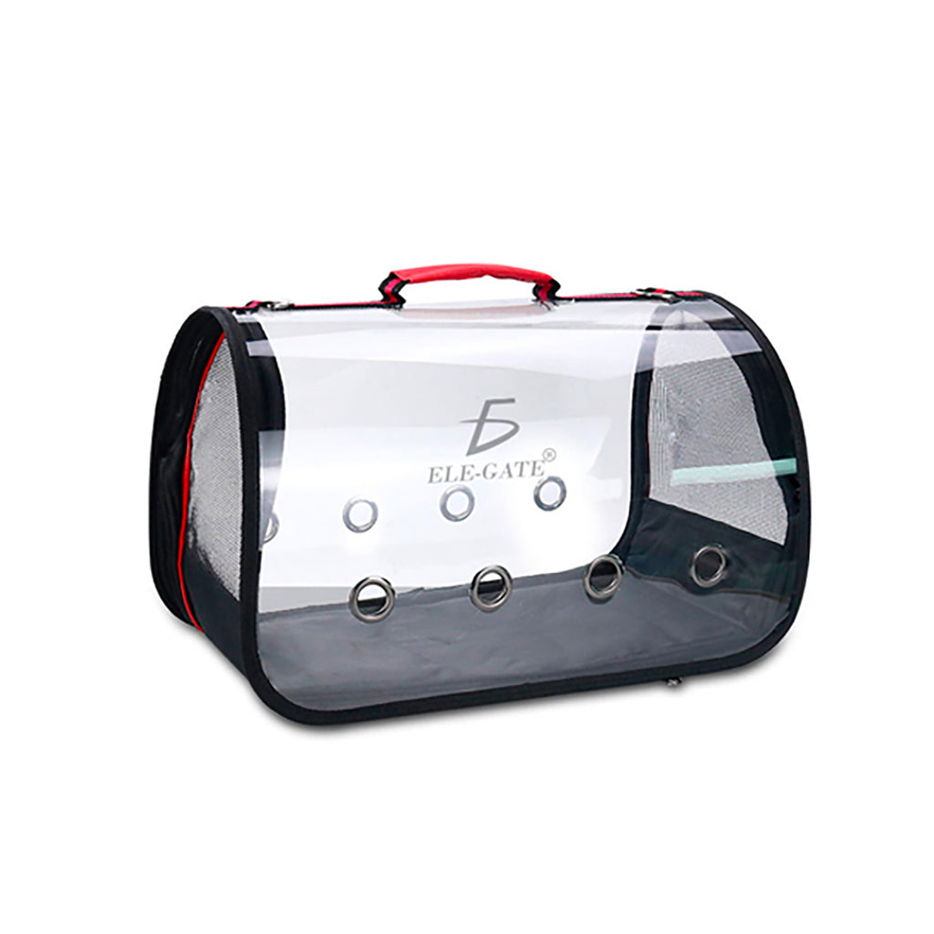 Transportadora Elegate Bolsa Mascota Arco Perro Gato Viaje Mediano Rojo