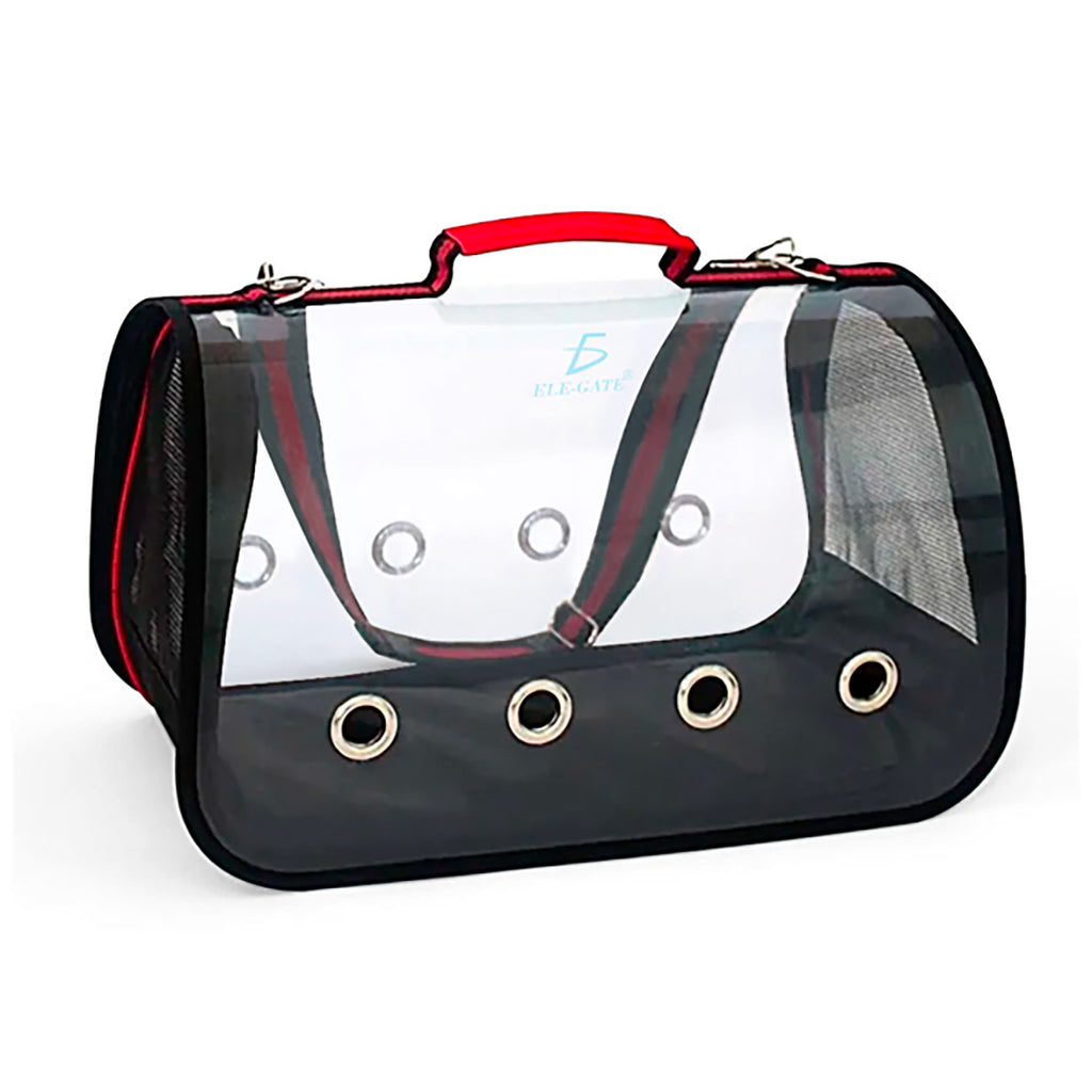 Transportadora Elegate Bolsa Mascota Arco Perro Gato Viaje Mediano Rojo
