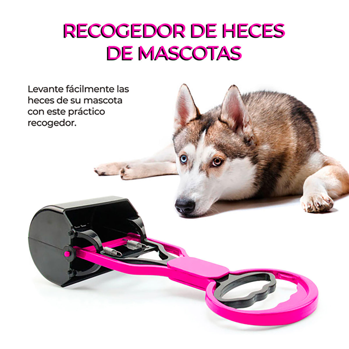 Recogedor Heces Mascotas Desechos 27cm Ele-gate - Azul N/A