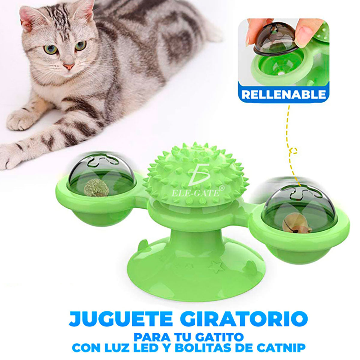 Juguetes Torre Placa Giratoria De Masticar Para Gato