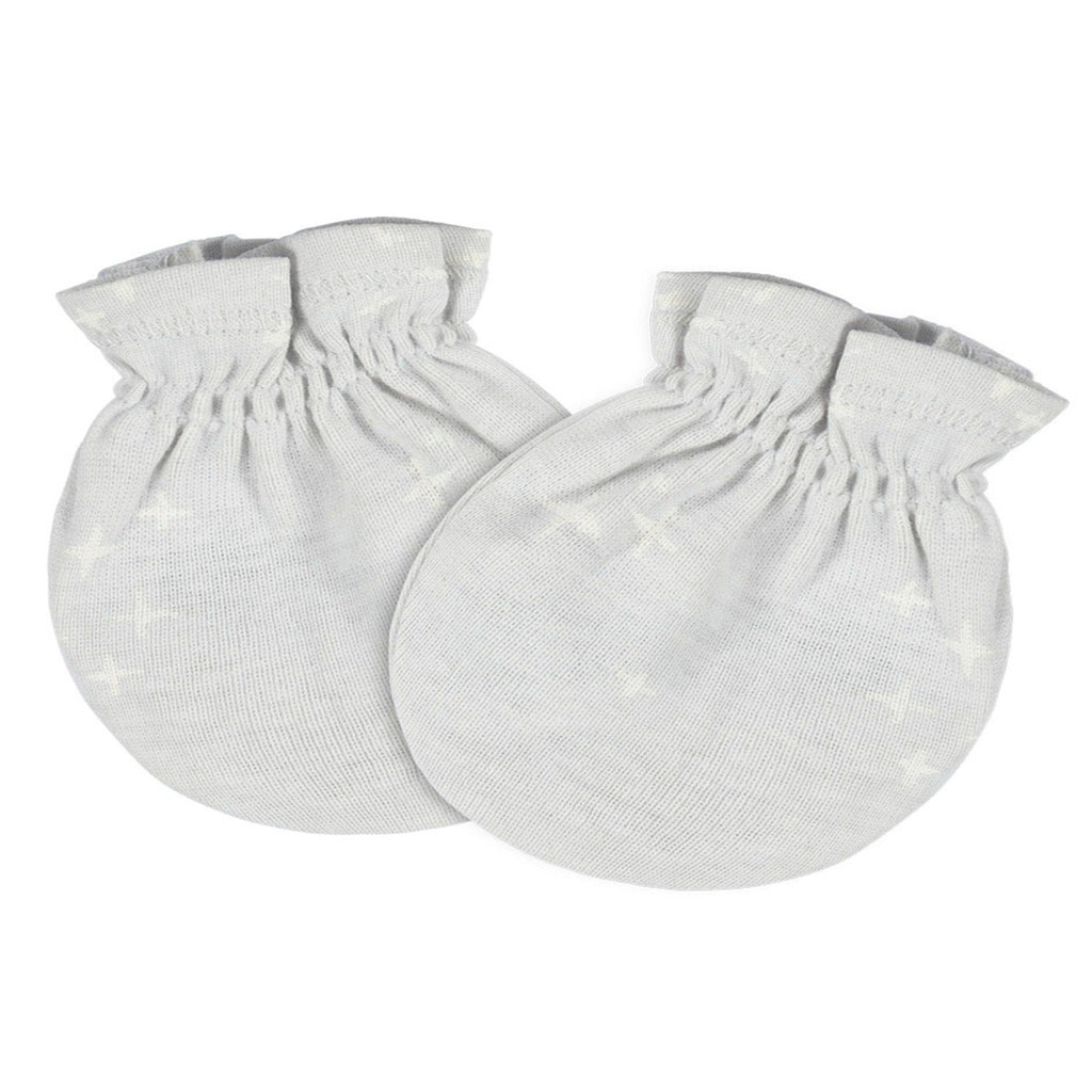 Mitones Gerber bebé gris amarillo 4 piezas antirrasguños-0-3M