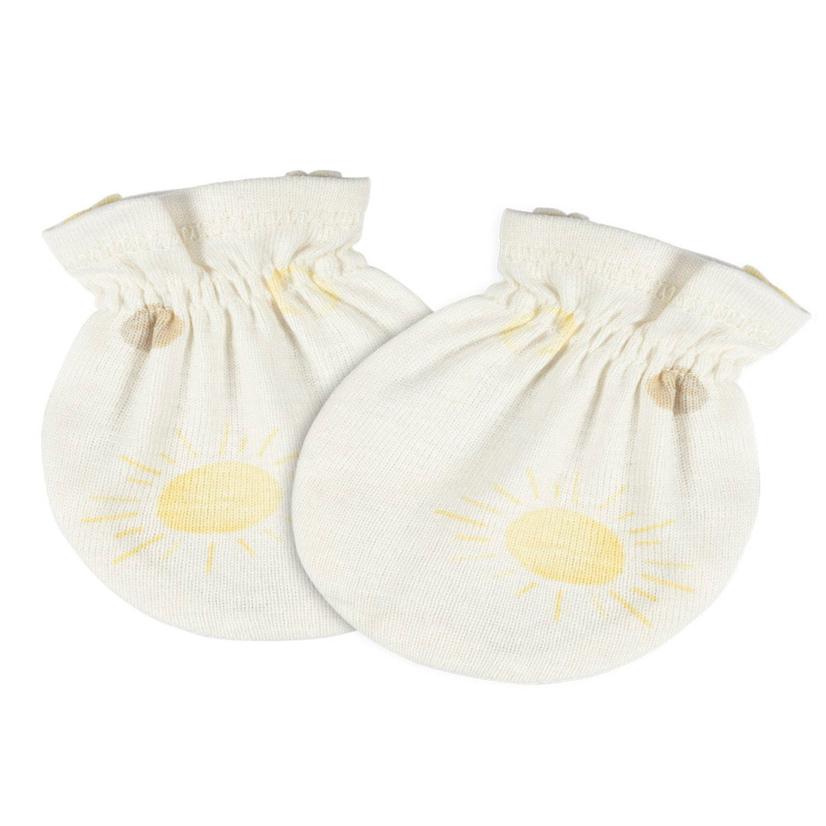 Mitones Gerber bebé gris amarillo 4 piezas antirrasguños-0-3M