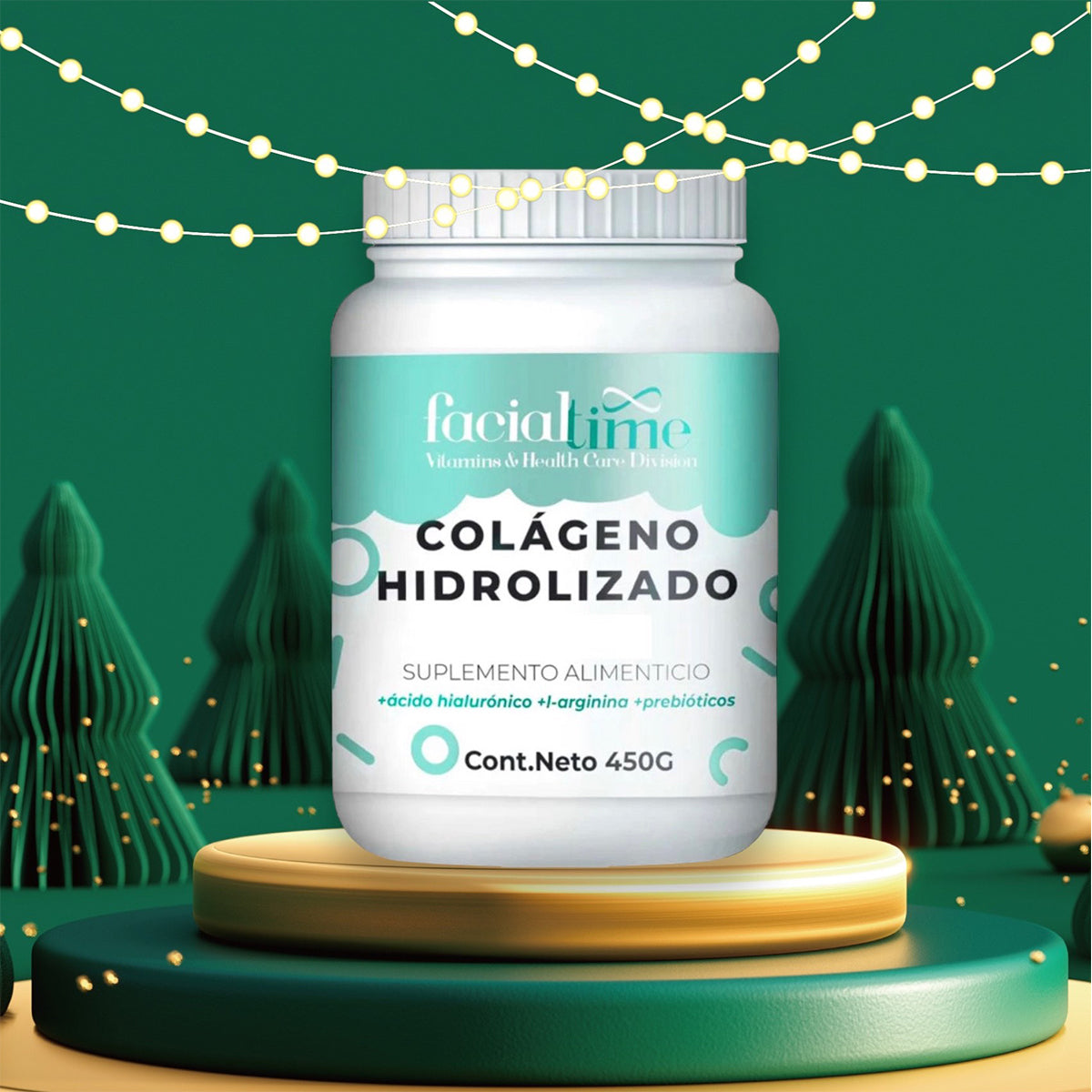 Colágeno Hidrolizado Pack 2x450g Antiedad FacialTime