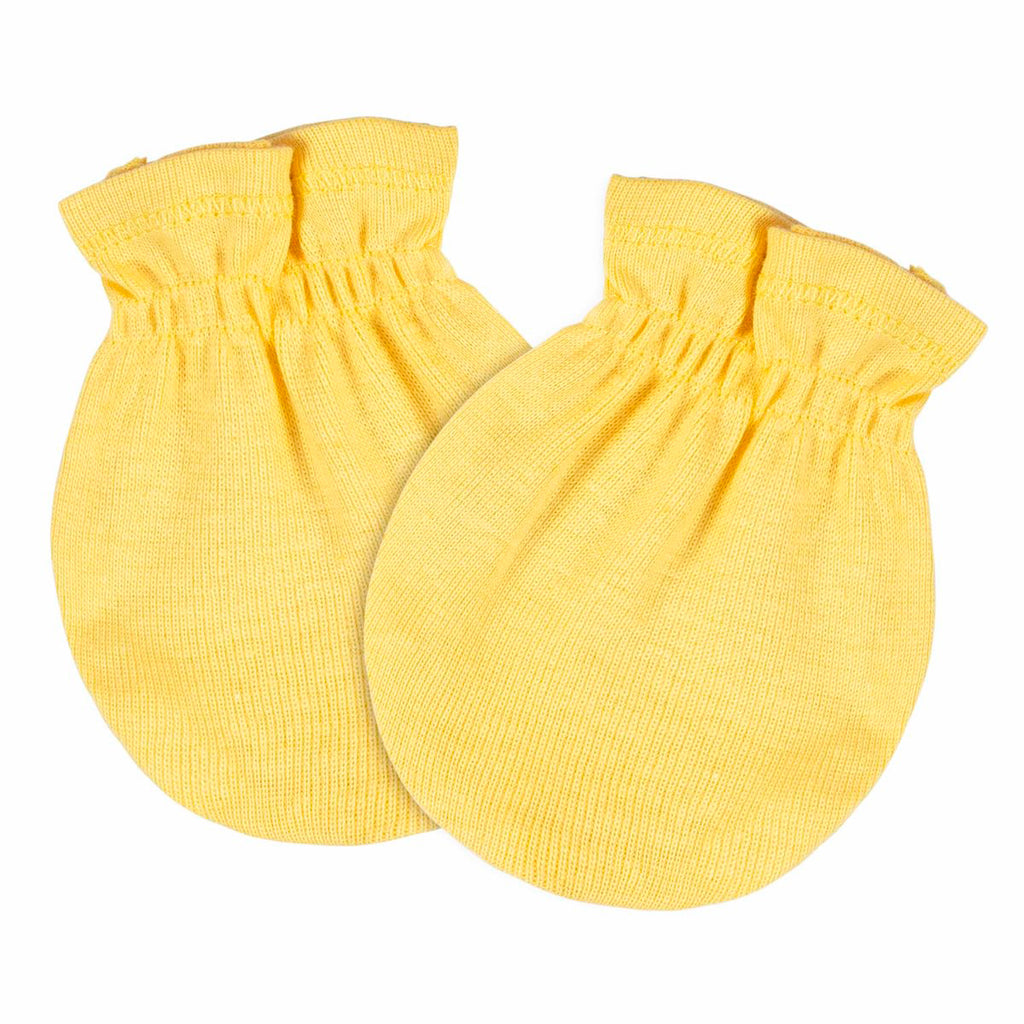 Mitones Gerber bebé blanco gris amarillo 4 piezas suaves-0-3M