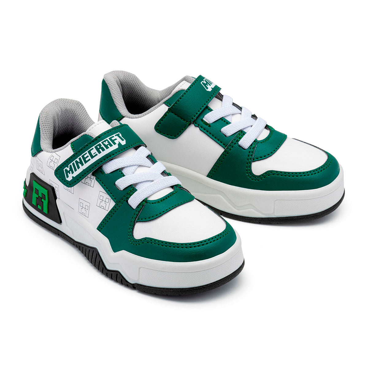 Tenis Minecraft niños Yuyin Creeper verdes con suela antideslizante
