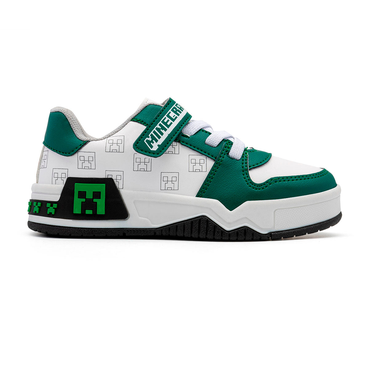 Tenis Minecraft niños Yuyin Creeper verdes con suela antideslizante