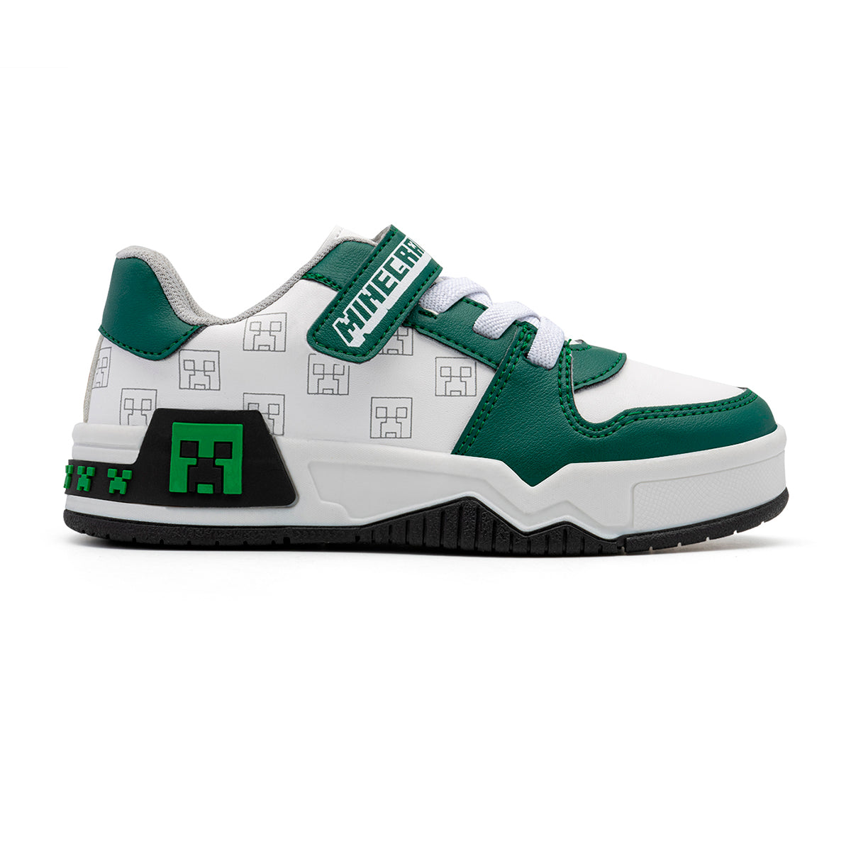 Tenis Minecraft niños Yuyin Creeper verdes con suela antideslizante