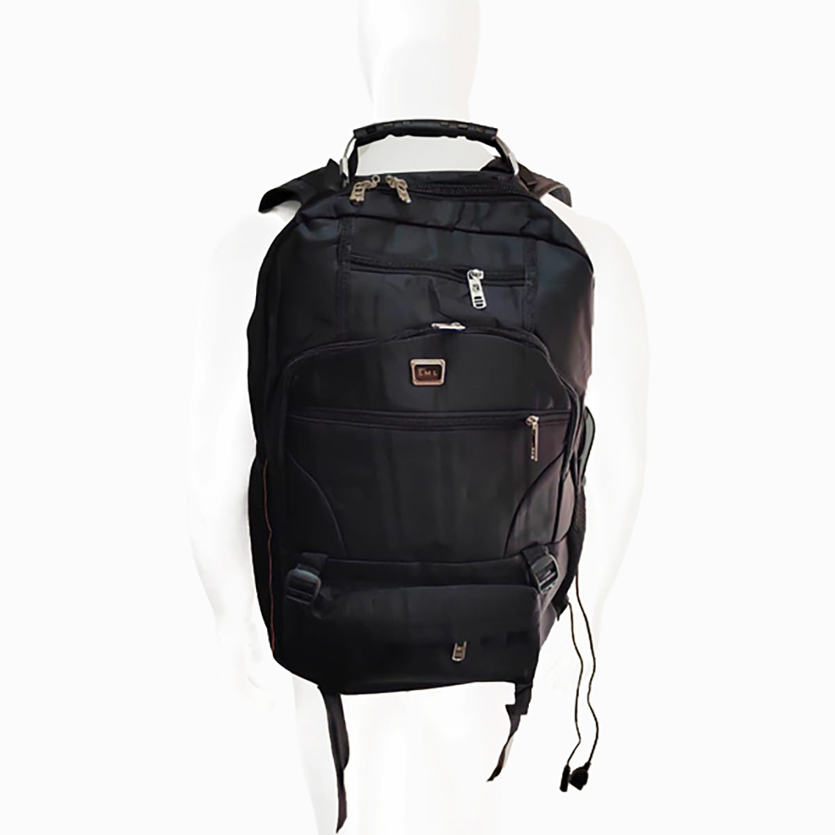 Mochila Escolar Para Laptop 15.6  Carga Usb Aux. 3.5 - Negro N/A