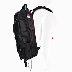 Mochila Escolar Para Laptop 15.6  Carga Usb Aux. 3.5 - Negro N/A