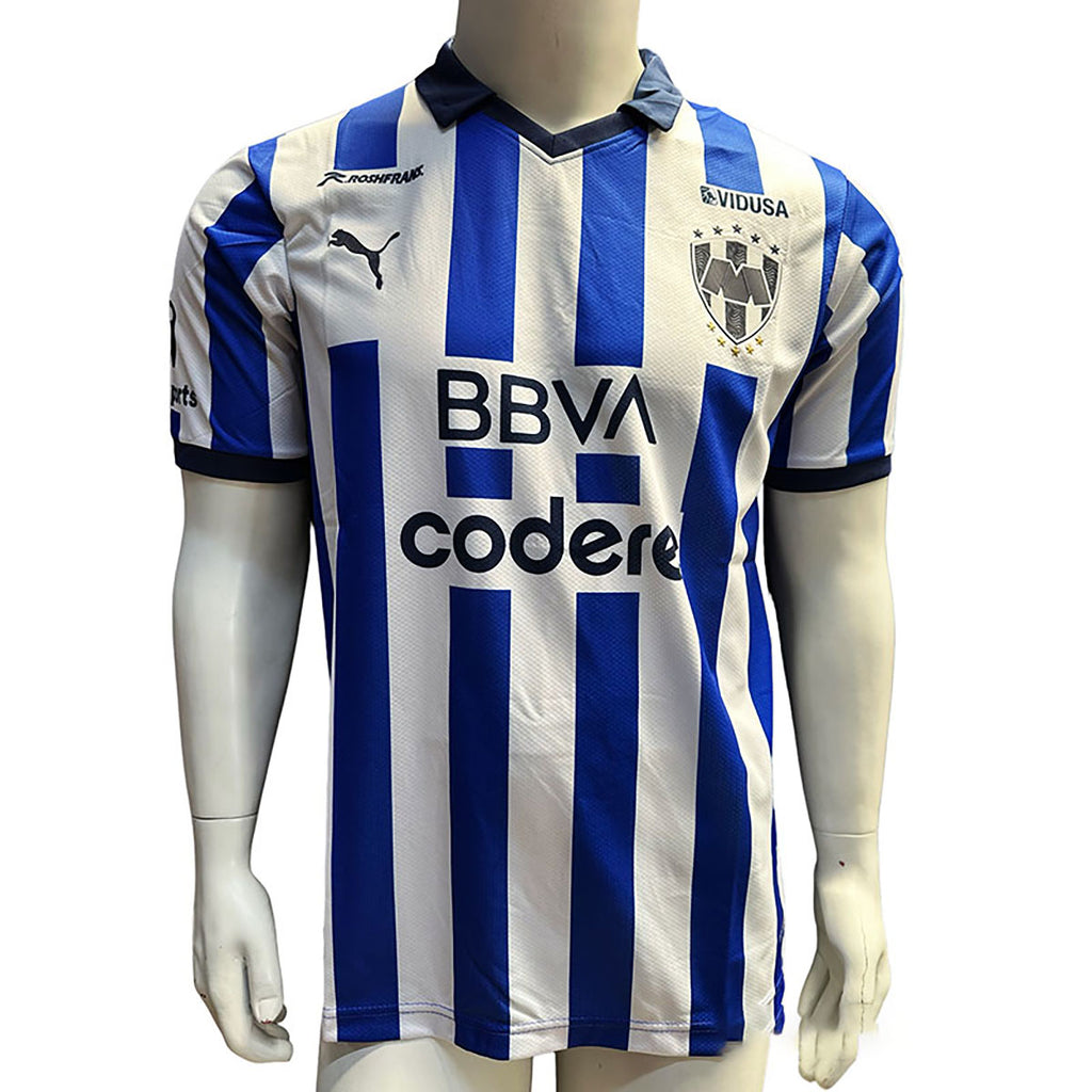 JERSEY PUMA JUGADOR MONTERREY MANGA CORTA BLANCO/AZUL TALLA L