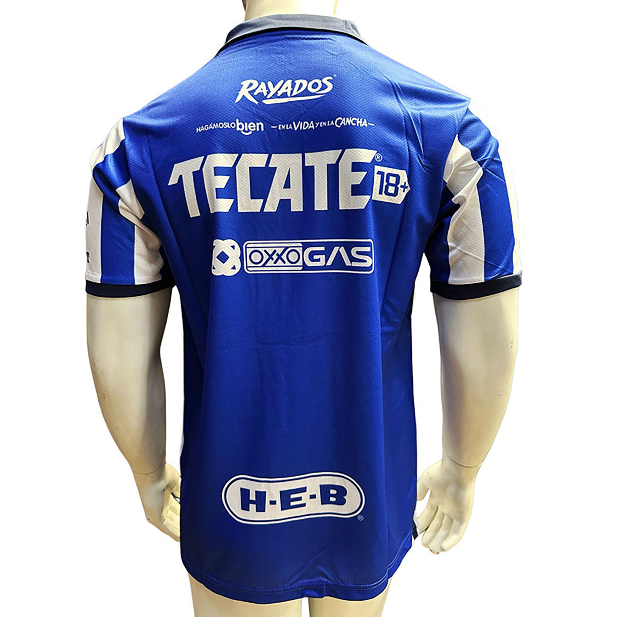 JERSEY PUMA JUGADOR MONTERREY MANGA CORTA BLANCO/AZUL TALLA XL