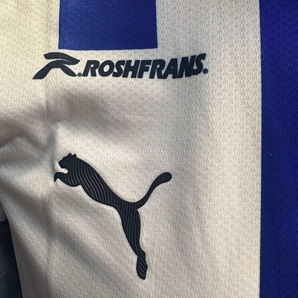 JERSEY PUMA JUGADOR MONTERREY MANGA CORTA BLANCO/AZUL TALLA S