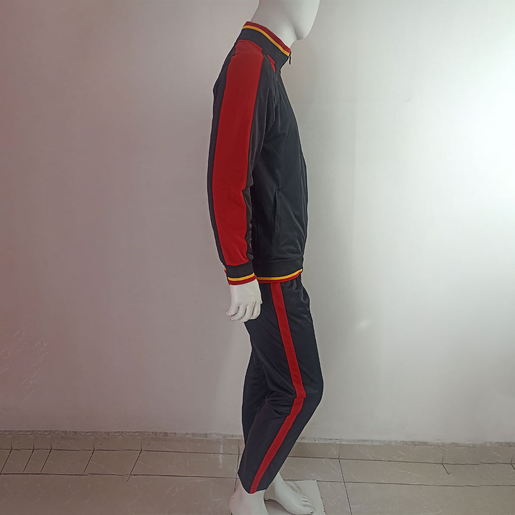 PANTS ROJO NEGRO RAYAS ROJAS TALLA M
