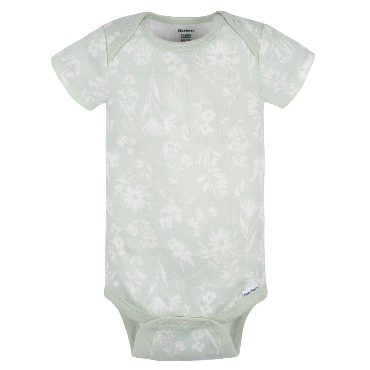 Pañalero Gerber Pack 3 Piezas Body Bebé Ropa Niña Niño-0M