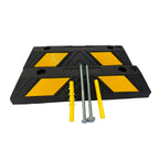 Par Tope Estacionamiento Hule Reciclado Negro 56cm