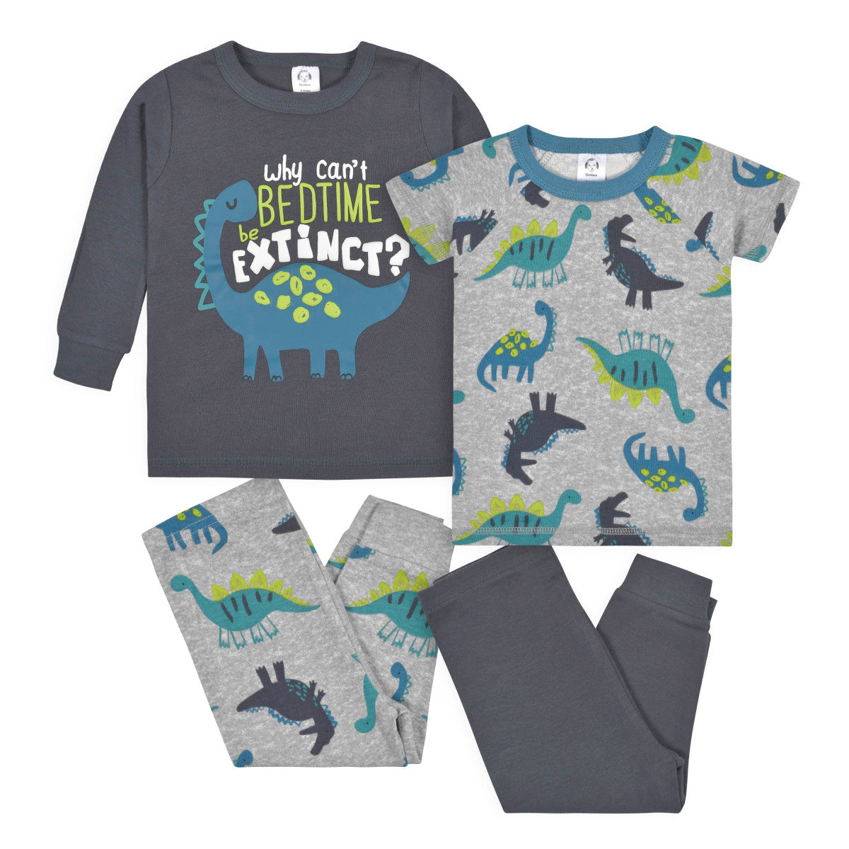 Set pijamas Gerber niño niña algodón conjunto dormir-5T