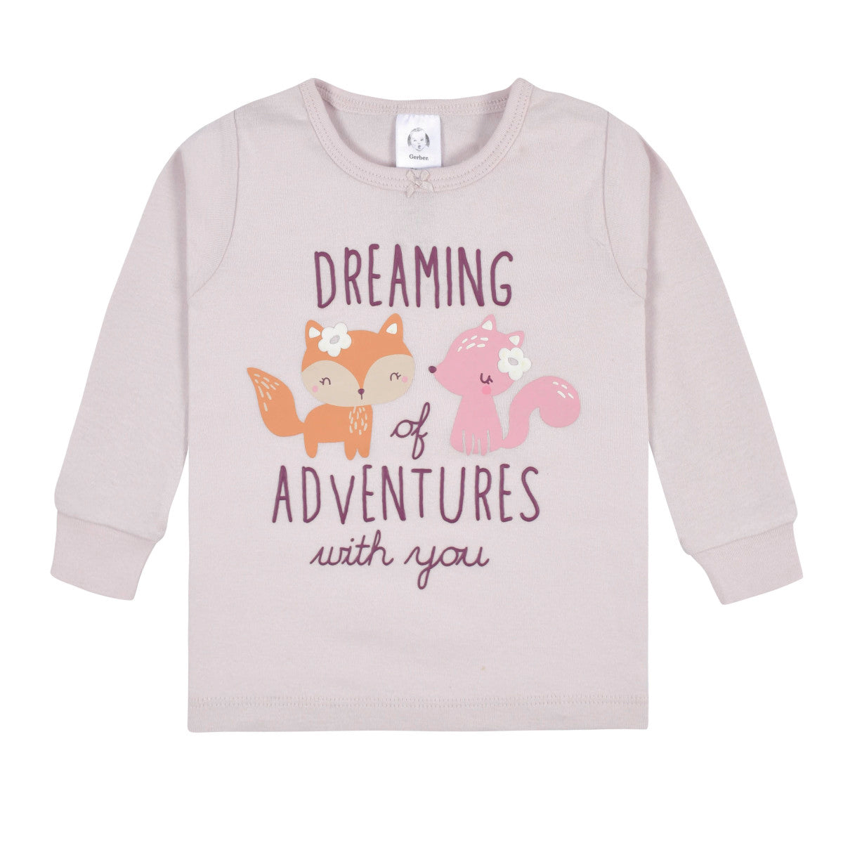 Set pijamas Gerber niña algodón conjunto dormir 12-60 meses-3T